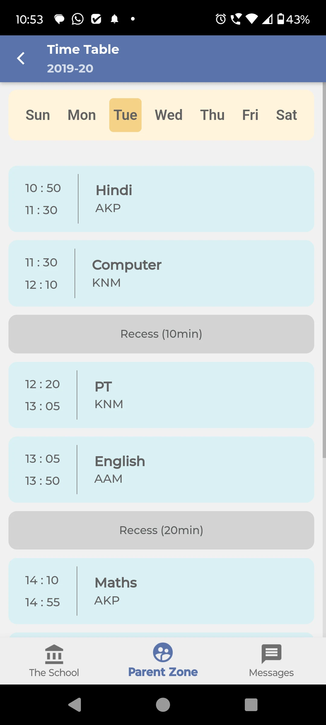 Lourdes Convent School screenshot
